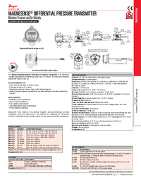 Thumbnail of document Brochure - MS Magnesense Differential Pressure Transmitter